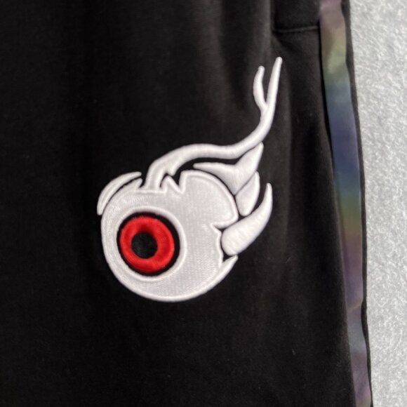 FIFTH LOOP Shorts Men Sz XL Balck hip hop skater pant flying to escape in dreams - Picture 10 of 11